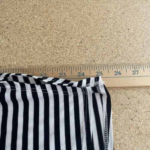 Mossimo Supply Co XXL schwarz weiß gestreift Dolman Top Tasche Relaxed Fit - Bild 8 von 8