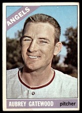 1966 Topps #42 Aubrey Gatewood   Baseball California Angels