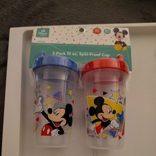 Disney Mickey Mouse Baby Boys' 2-Pack 10 Oz. Spill-Proof Cup Color: black/red