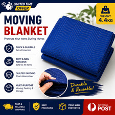 Heavy Duty Removalist Moving Blanket Furniture Protection Pad 1.8x3.4m AU