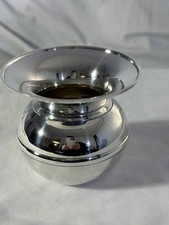 Vintage Indian Silverplate Pedestal Vase ERNS HR 4.25” Modern Decor Vintage Indian Silverplate Pedestal Vase ERNS HR 4.25” Modern Decor - Image 1