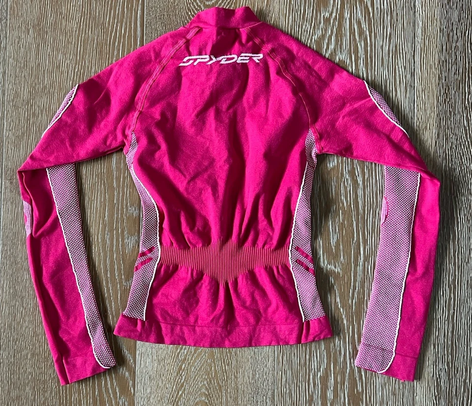 Spyder Girls Ski Base Layer Top In Pink Size S/M NWOT - Image 4 of 4