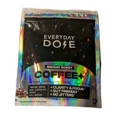 Everyday Dose Mushroom Coffee +  Medium Roast Collagen/Clarity, BB 6/27