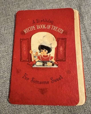 Vintage 1960s Hallmark 35 Cent Birthday Recipe Book Of Treats For Someone Sweet