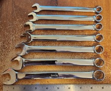 Snap-on 7pc Oexm Combination Wrench Set Metric 10-1517mm Usa Lot 3730