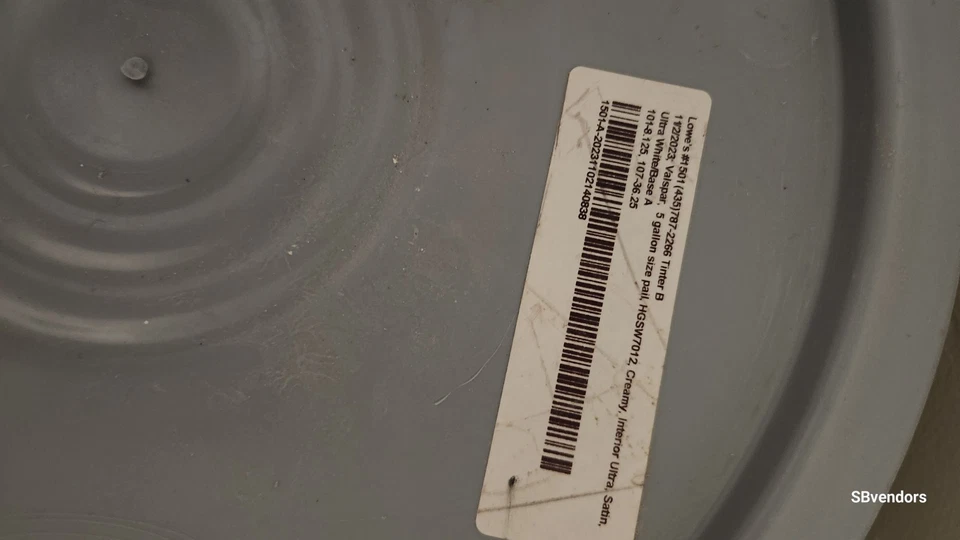 5加仑水桶乳白色油漆 — 第 2/4 张图片