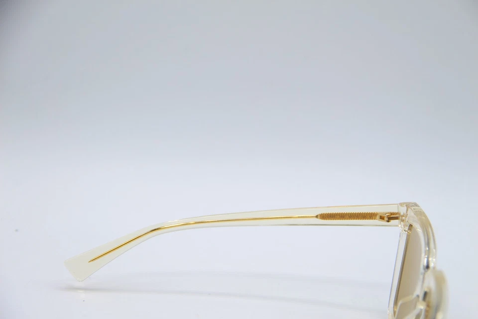 NUEVAS GAFAS DE SOL BOTTEGA VENETA BV 1254S 004 ORO TRANSPARENTE MONTURAS AUTÉNTICAS 55-17 Foto 3 de 4