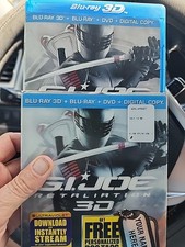 G.I. Joe: Retaliation 3D Blu-ray, Blu-ray, DVD, No Digital, With Slipcover 