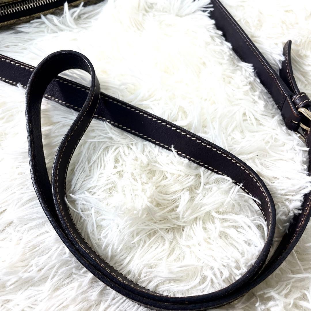 GUCCI 201447 467891 GG Supreme Shoulder Bag PVC Leather Brown Vintage From Japan thumbnail 23