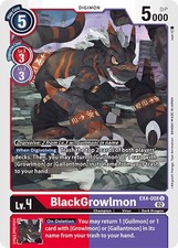Digimon TCG EX4-008 BlackGrowlmon Uncommon Alternative Being Card Game
