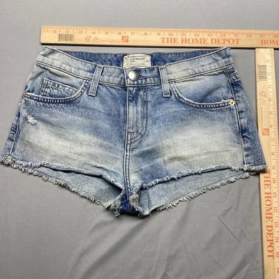 Current Elliott The Concert Short 26 Point Break Destroy Cutoff Denim Shorts