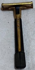 Vintage Gem Safety Razor Gold Tone D10