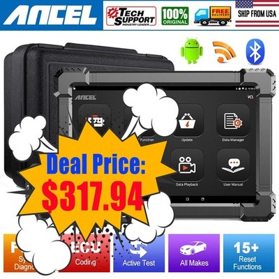 ANCEL X7 Full System Bidirectional OBD2 Scanner Car Diagnostic Tool ECU Coding