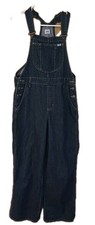 1990s vintage USA made LEE denim OVERALLS shorts M blue jeans pants 30