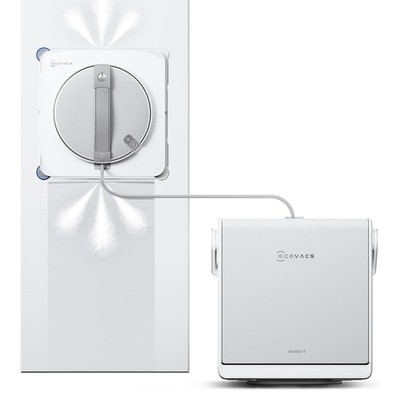 ECOVACS WINBOT W2S OMNI Fensterputzroboter mit Multifunktionsstation Weiß DE