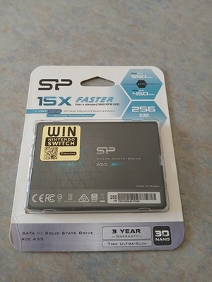 Silicon Power (SP) 256GB SSD 3D NAND A55 SLC Cache Performance Boost SATA III
