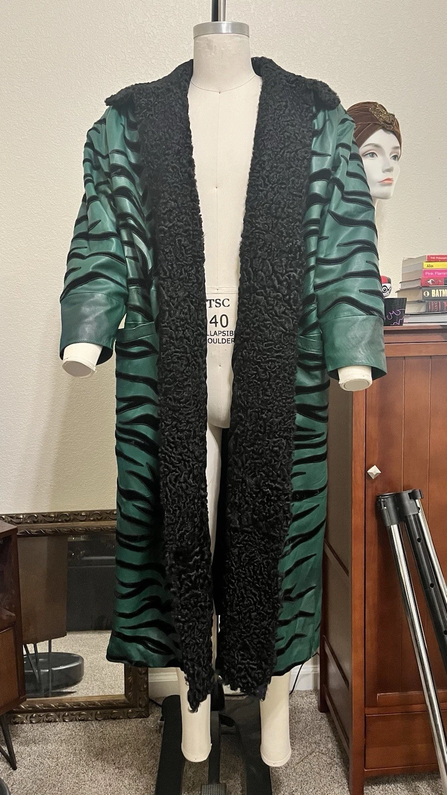 Valentino — Valentino Boutique Full Length Tiger Print Leather Coat