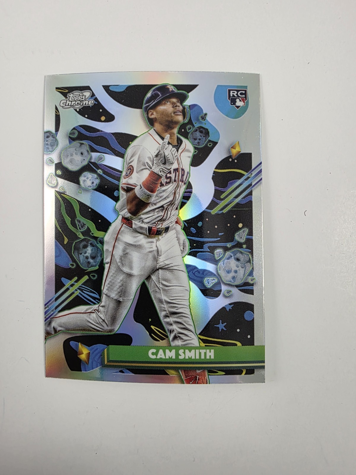 2025 Topps Cosmic Chrome Cam Smith RC Chrome Refractor #166 Astros Rookie