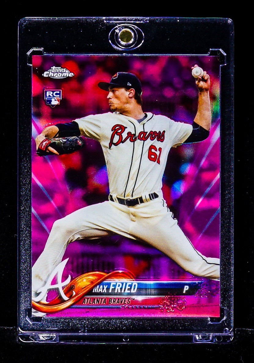 Max Fried RARE PINK CHROME REFRACTOR ROOKIE CARD Braves RC