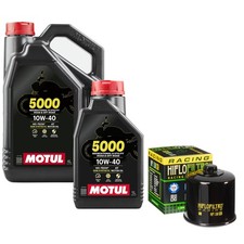 GSXS1000 Faired ABS Oil & RC Filter Kit Motul 5000 10w40 5L Suzuki GSXS1000 2018 8.60 per litre