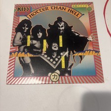Kiss Hotter Than Hell Vinyl 1974 NBLP 7006 Allen Zentz Blue Label VG+ First