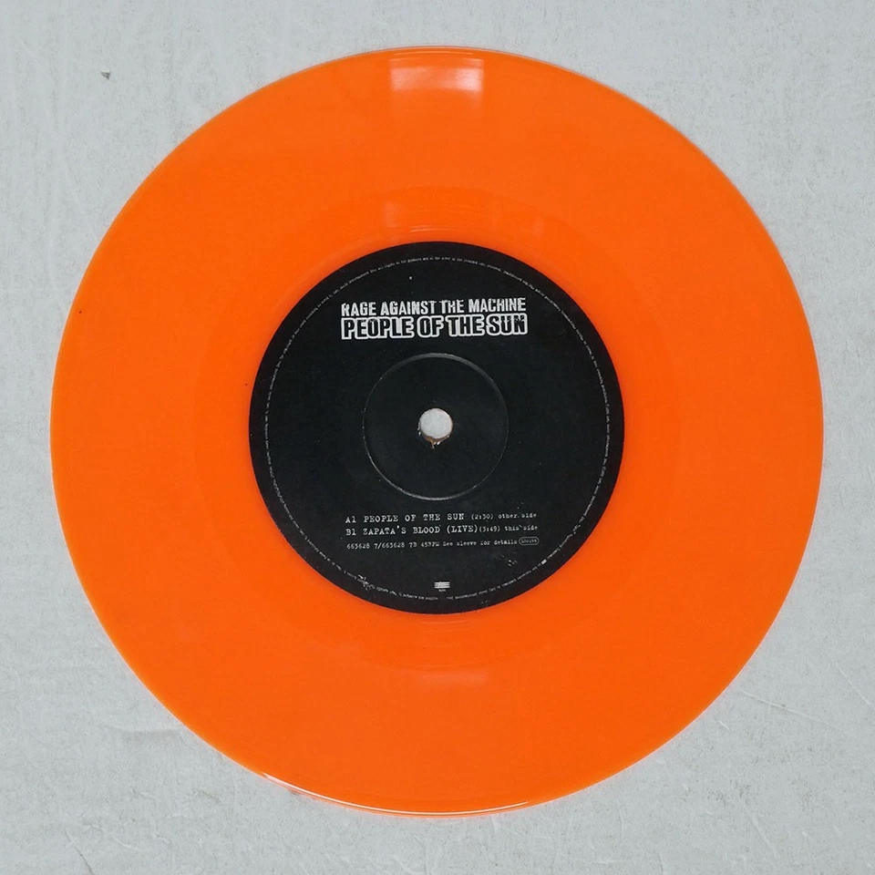 RAGE AGAINST THE MACHINE PEOPLE OF THE SUN EPIC 6636287 UK VINYL 7 - Image 2 of 2