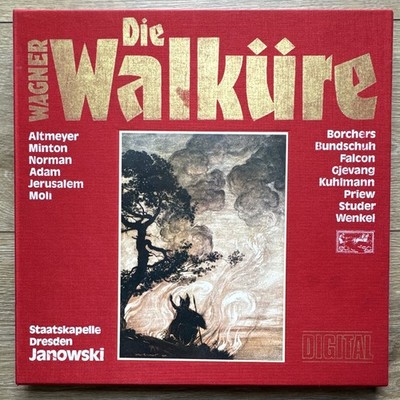 Wagner Die Walküre 5LP Box Set Janowski Staatskapelle Dresden Eurodisc 1981