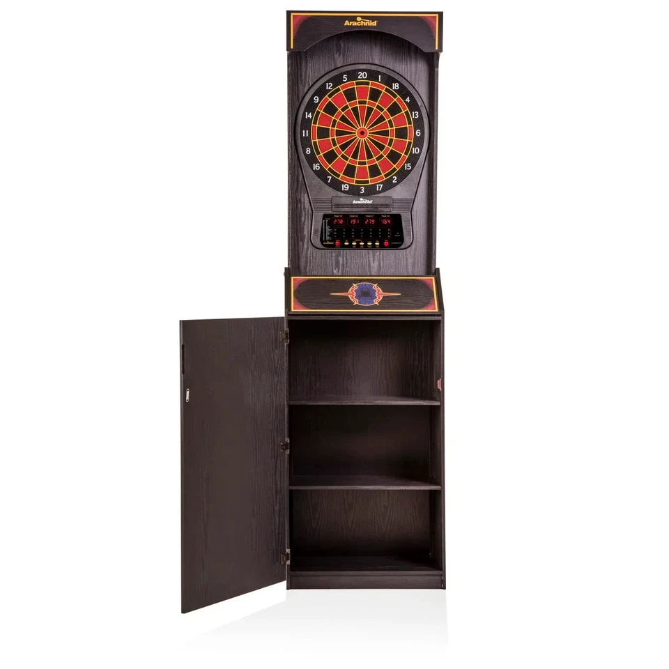 Electronic Dartboard Arcade Cabinet 24 Games Dart Board Soft Tip Darts Set PRO - Image 2 of 4