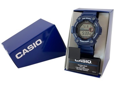 New Casio Tide Graph Moon Phase Blue Sports Water Resistant Watch WS-1300H-2AVCF