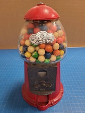 Superior Classic Gumball Machine Vintage Candy Dispenser Red Metal Glass Globe