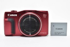Canon Digital Camera PowerShot SX700 HS Red Zoom Failure w/Battery