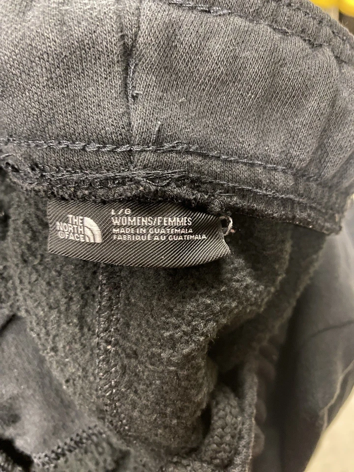 The North Face Mens Sweatpants Size L Black Straight Leg Pockets Drawstring - Image 3 of 4