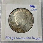 1964D Kennedy half dollar 90% Silver