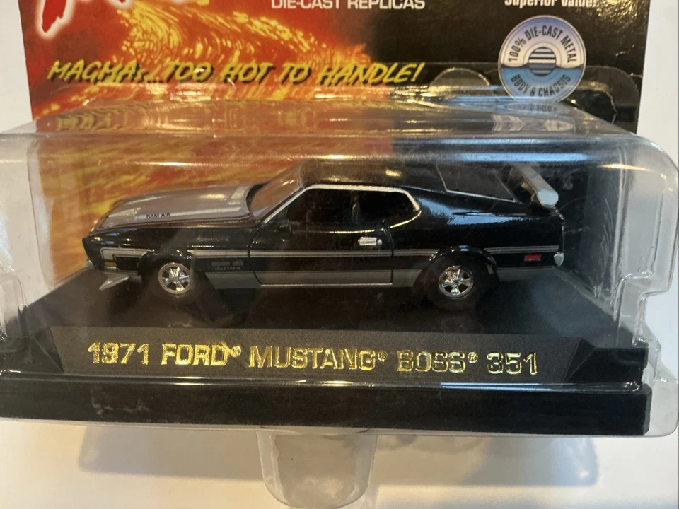 Johnny Lightning 1999 Ltd Edition Magmas 1971 Black Ford Mustang Boss 351 - Image 2 of 2