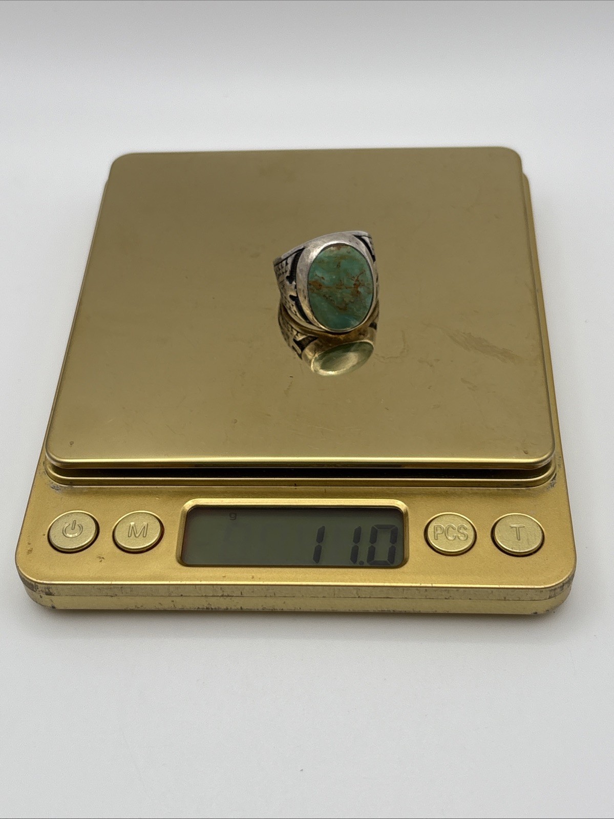 Thunderbird Ring Size 9.25 Kingman Turquoise Ster… - image 9