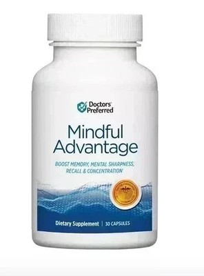 Mindful Advantage Brain Memory Focus Supplement - 30 Caps / 1 Bottle