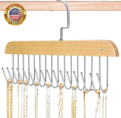 Jewelry Holder Organizer Wall Mount Necklace Holder Necklace Organizer, Hanging