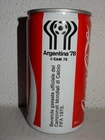 1978  COCA COLA WORLD CUP FOOTBALL ARGENTINA Promotion Can from ITALY (330ml)