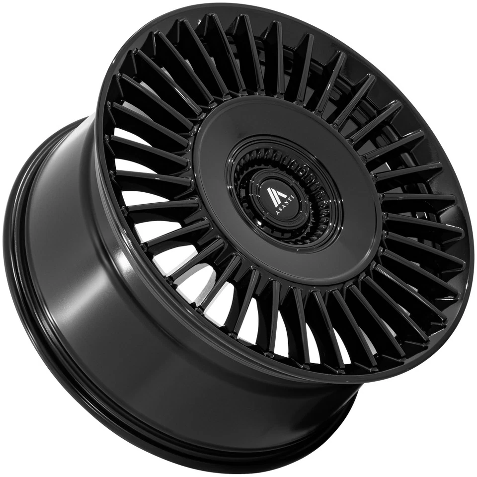 Asanti ABL 40 Tiara 22x10.5 5x108/5x4.5" +45mm Gloss Black Wheel Rim 22" Inch Foto 2 de 4