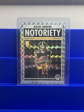 2025 Panini Mosaic - Notoriety Kaleb Johnson #22 Mosaic Prizm (RC)