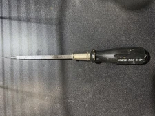 Vintage Irwin 300-S-6" Wood Handle Screwdriver, Made In USA