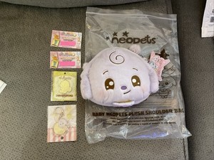 sdcc 2025 exclusive Neopets Kacheek BUNDLE With Plush Purse,PIN,keychain, Codes1