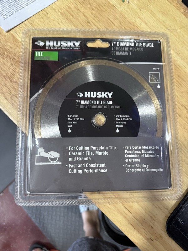 Husky 7-inch Diamond Tile Blade 617 110