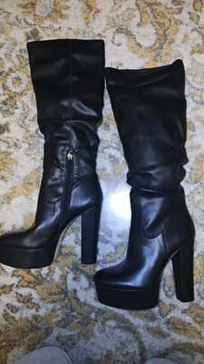 JENNIFER LOPEZ JLO Primitina Platform  Knee High Boot-Blavk Color- Size 7 
