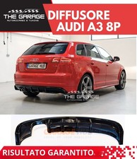 Diffusore  "RS3 Replica" Posteriore per AUDI A3 8P (2008-2012) (3/5 porte) NERO