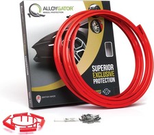 Alloygator Red Rim Protector For Car Wheels Fits 12-24 Wheel Diameter - Pack Alloygator Red Rim Protector For Car Wheels Fits 12-24 Wheel Diameter - Pack