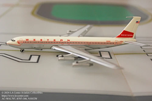 Aeroclassic Western Airlines Boeing 707-300 in Old Color Diecast Model 1:400