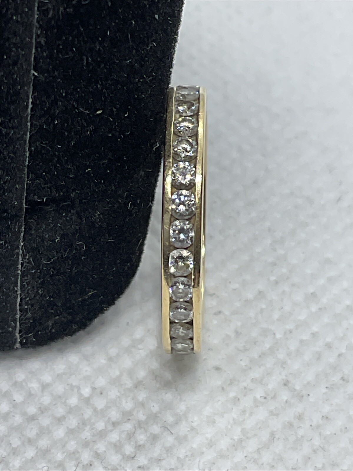 Solid 14kK Yellow Gold Diamonds STACKABLE ETERNIT… - image 19