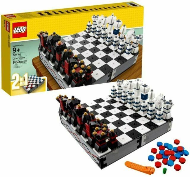  LEGO Iconic Chess Set 40174, 2 Players : Toys & Games