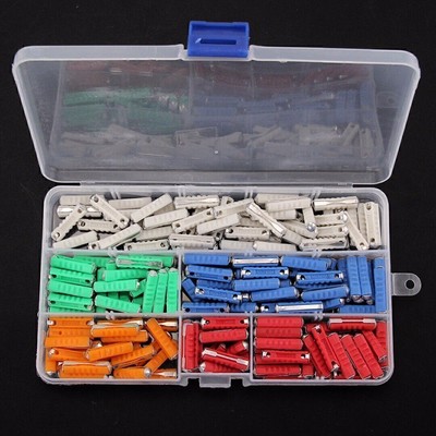 200 Stk Car Sicherungen Keramik Torpedosicherungen KFZ 5A 8A 10A 16A 25A Set